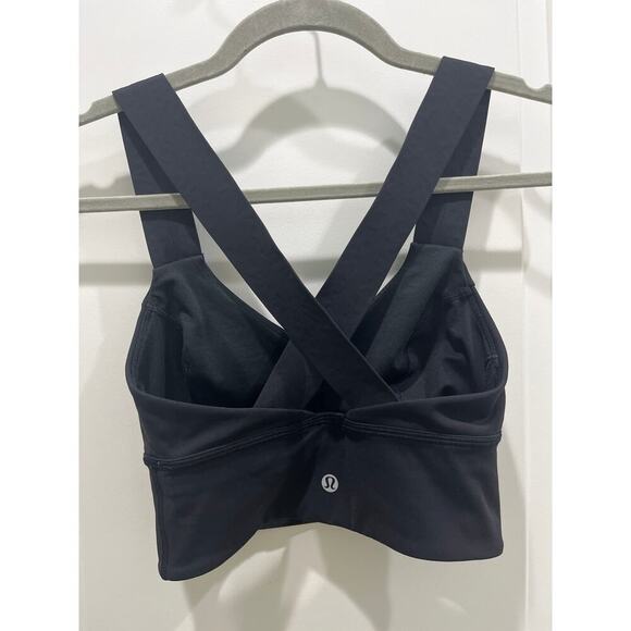 Lululemon Hold Your Form Bra BLK 12 Sports Bra Sz 2 - Picture 4 of 6